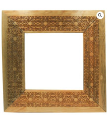 Wooden Arabesque Engraved Frame